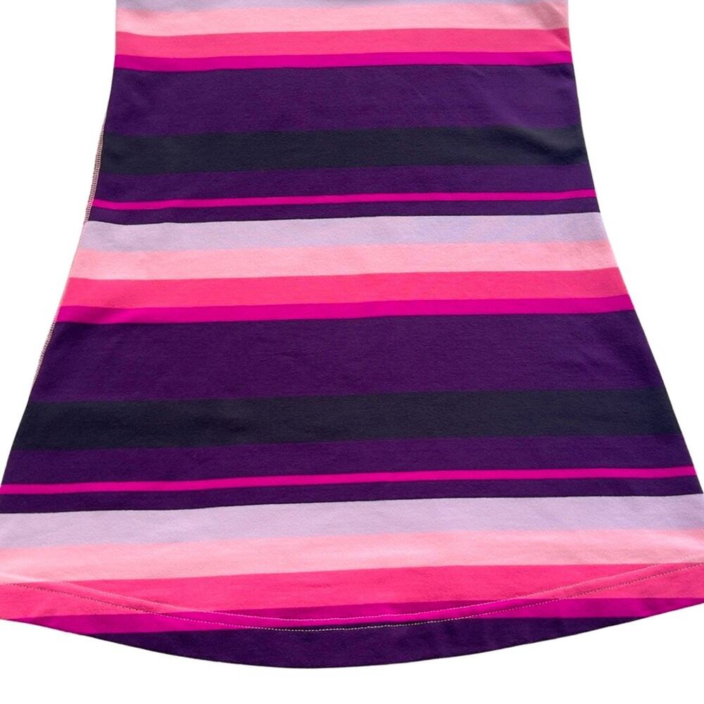 Lululemon Athletica Cool Racerback Tank Stripe Bleached Coral Pink Purple Black - Picture 6 of 16